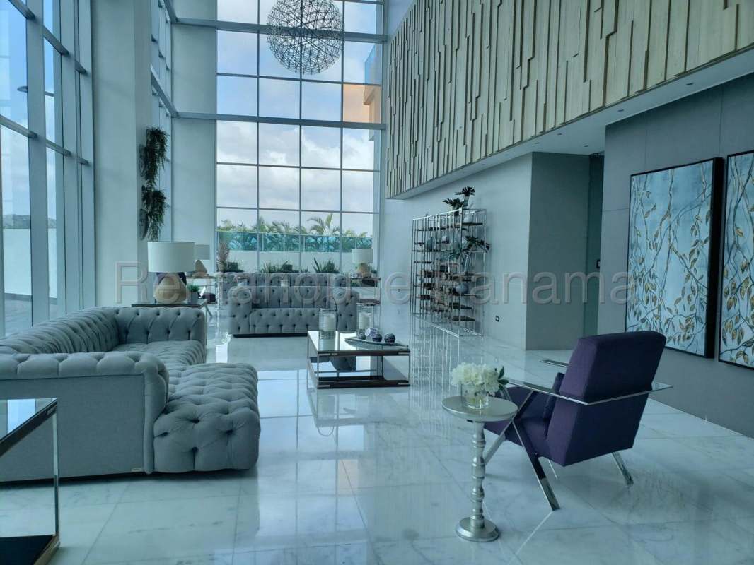 Fully equipped modern kitchen with appliances at Pacific Hills Elite Panama