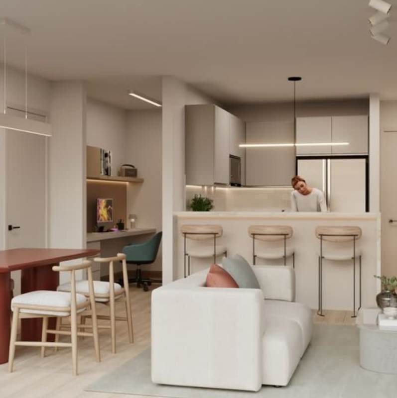 Living dining area open concept Edison Gardens Panama