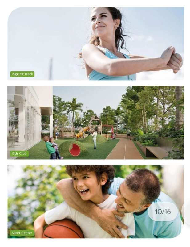 Jogging track and children playground Edison Gardens Edison Park Panama