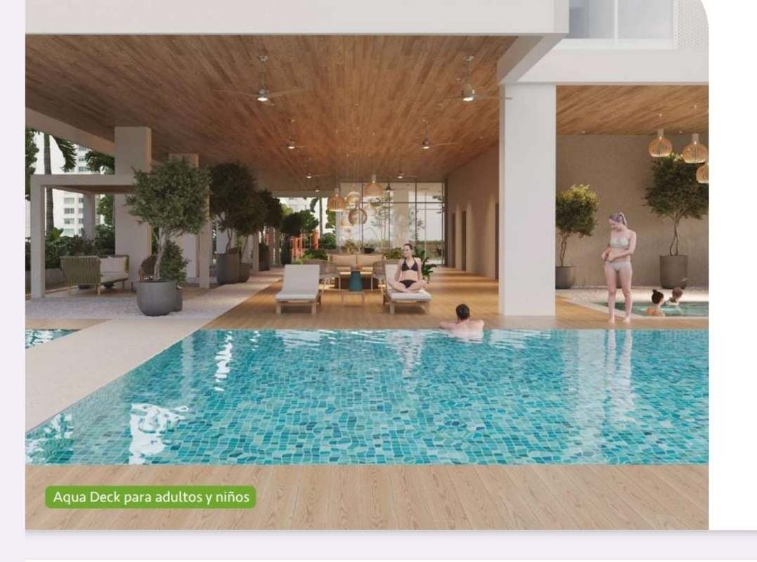 Outdoor swimming pool with deck and greenery Edison Gardens Panama