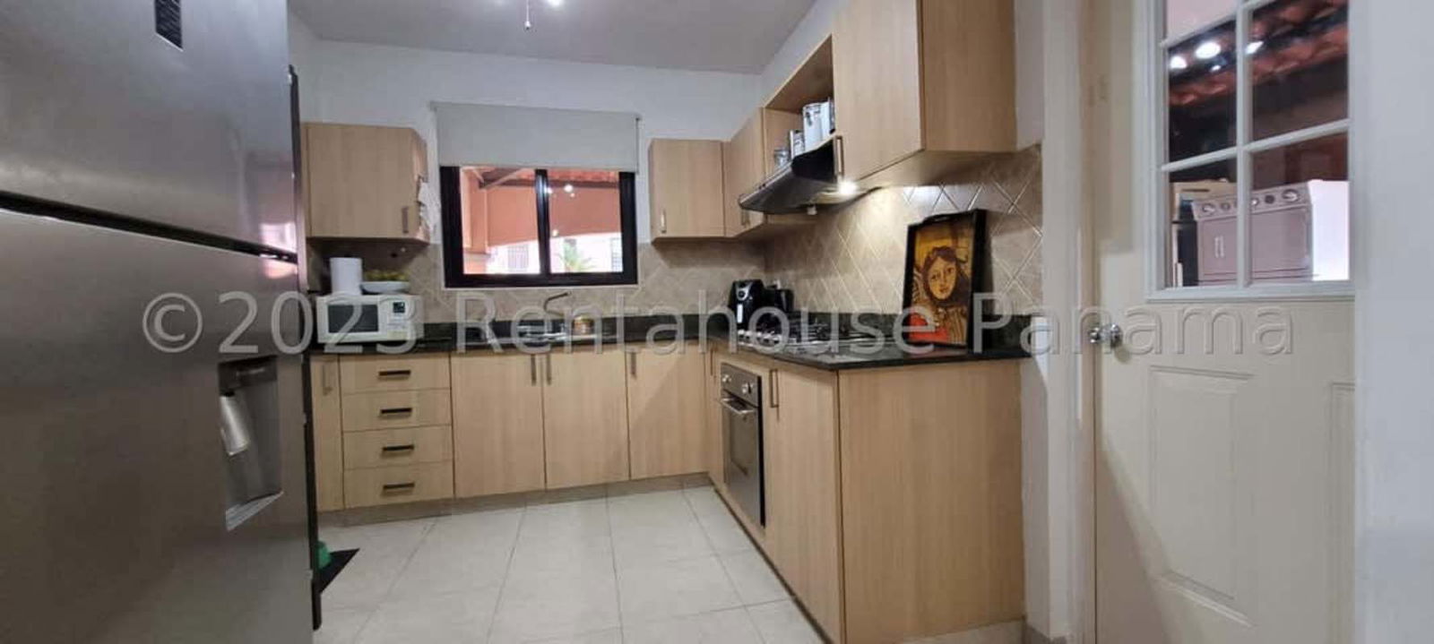 Bright living dining area with porcelain tile in PH Versalles Costa Sur Panama