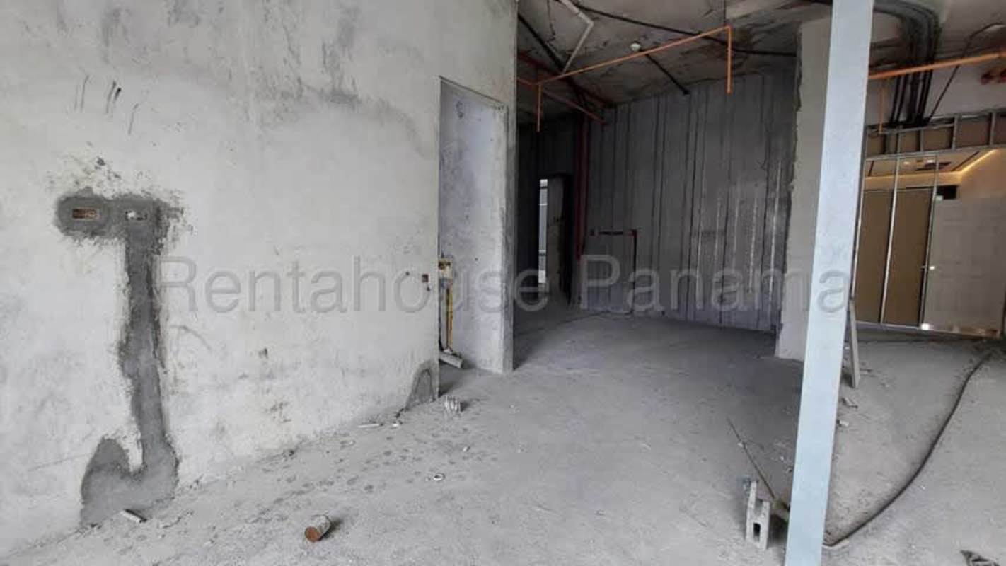 Modern lobby lounge with bar at PH Nickname Santa Maria Panama luxury condo