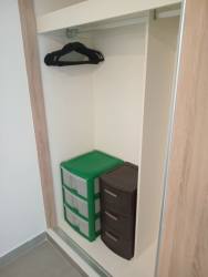 Spacious second bedroom with closet AC ceiling fan Residencial Papiro Nueva Gorgona