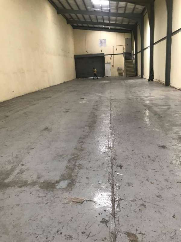 Mezzanine upper level office area inside warehouse rental Panama City