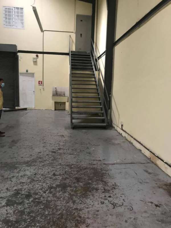 Warehouse interior high ceiling concrete floor PH Lefevre Business Center Panama