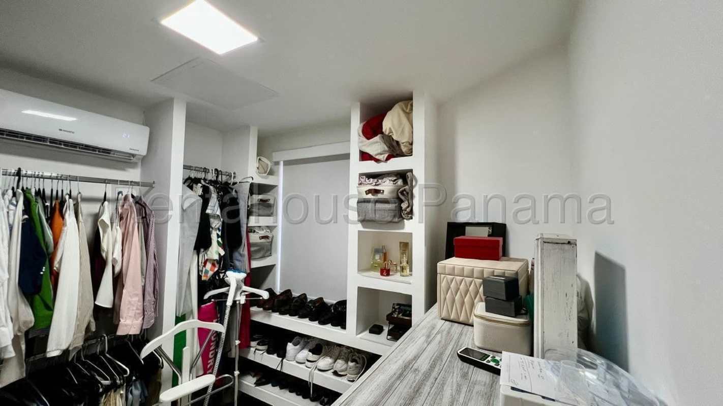 Modern bathroom with tile finish and walk-in shower remodeled house Albrook Panama