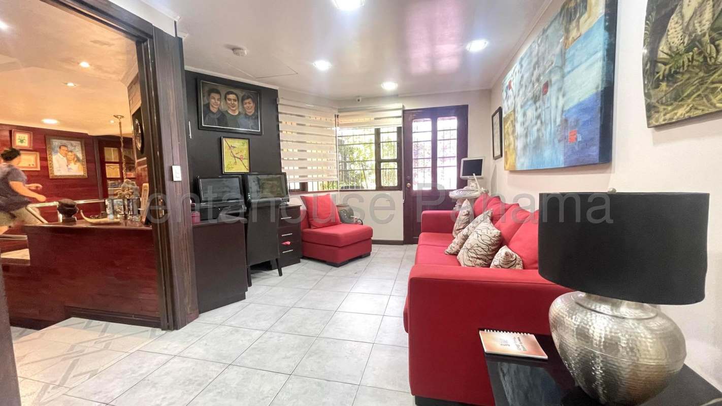 Spacious dining room with natural light overlooking garden Betania Panama