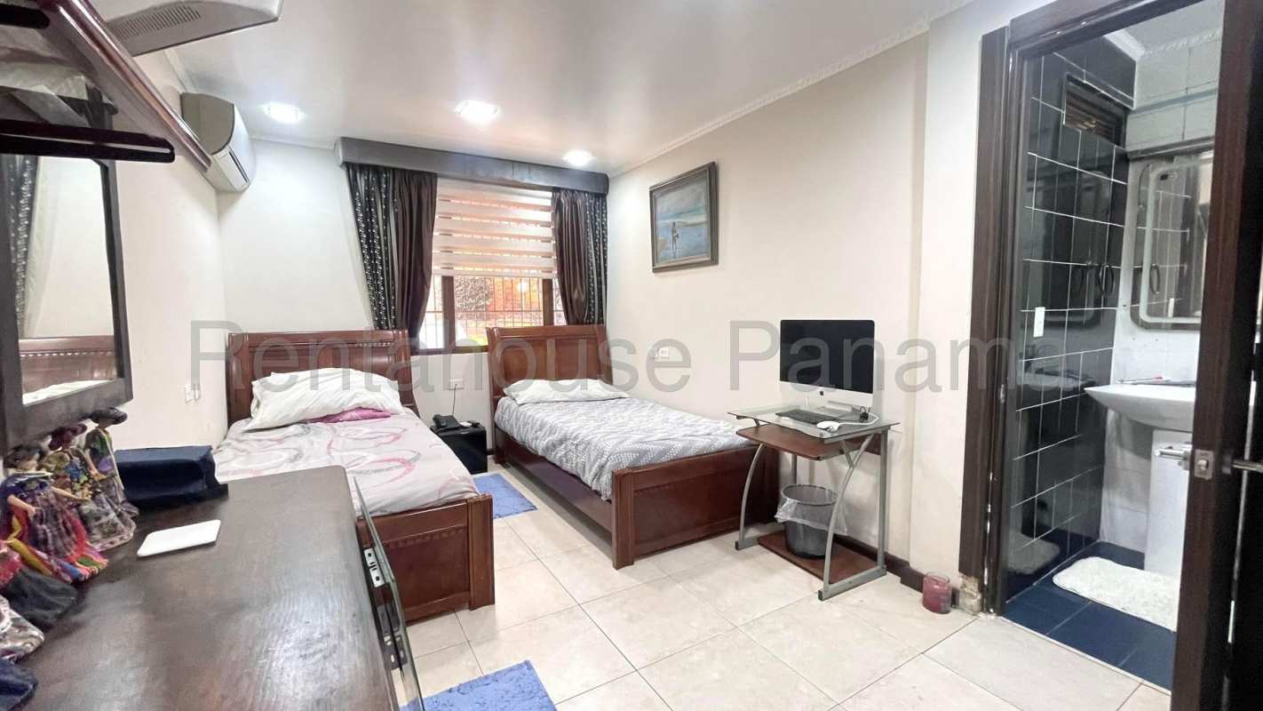 Spacious living room with large windows garden views luxury house Betania Panama