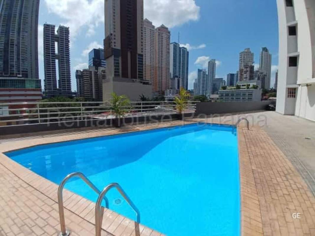 Outdoor swimming pool with skyline views at PH Marbella Tower Marbella Panama