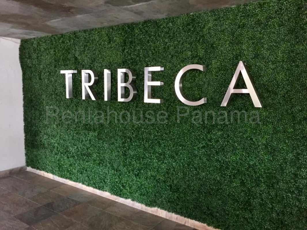 Lobby with panoramic windows and modern finish at Tribecca Tower in PH Central Park