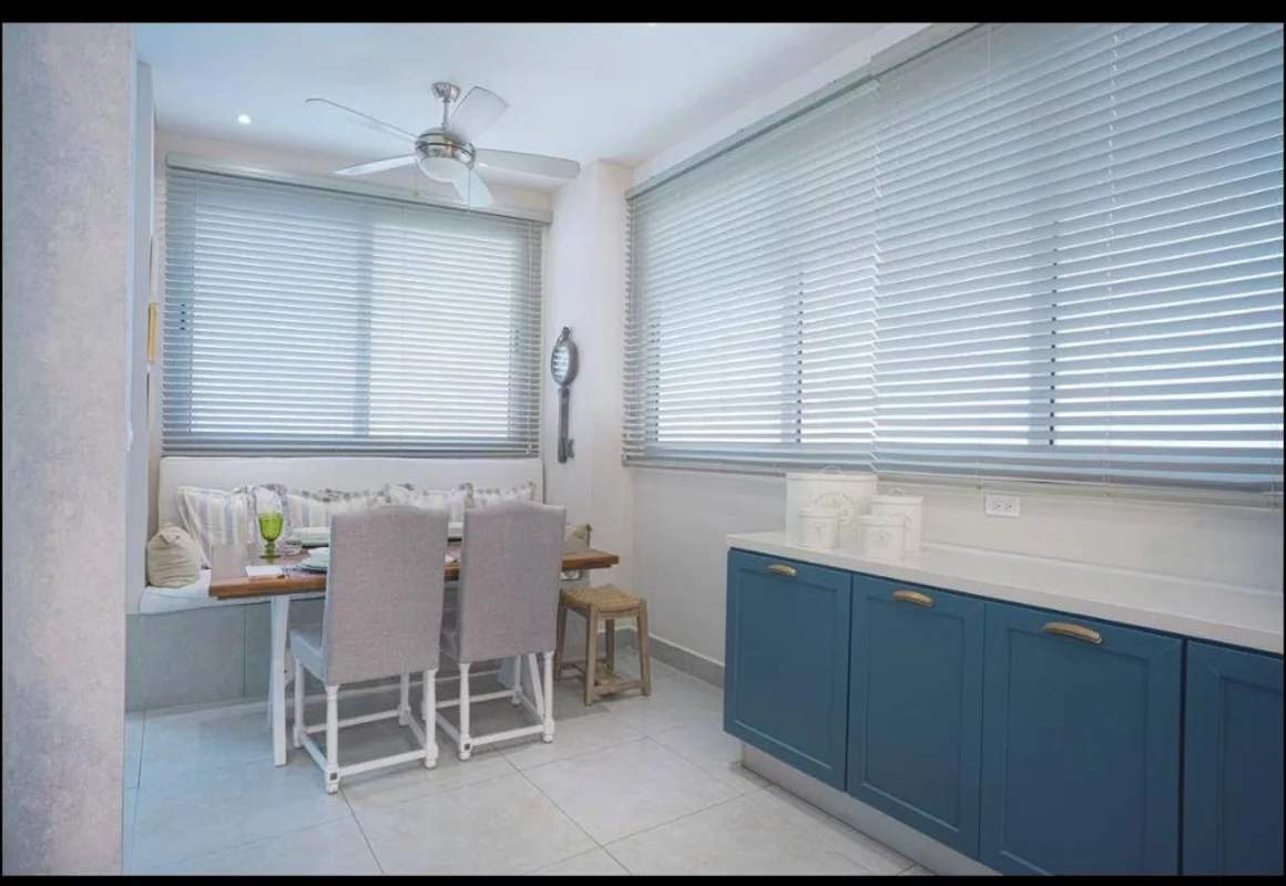 Luxury dining room and living lounge space with sea views The Pearl Costa del Este Panama