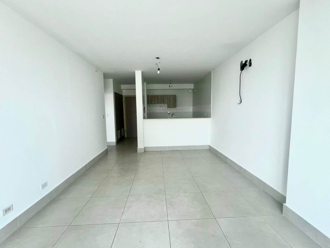 Balcony with glass railing overlooking Panama City from PH Vivendi Green Edison Park apartment