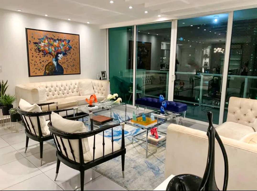 Updated bathroom with glass enclosure and modern vanity Punta Pacífica