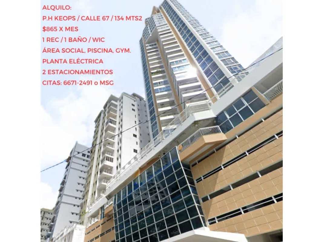 Rooftop sports court with skyline views at PH Keops condo Panama City