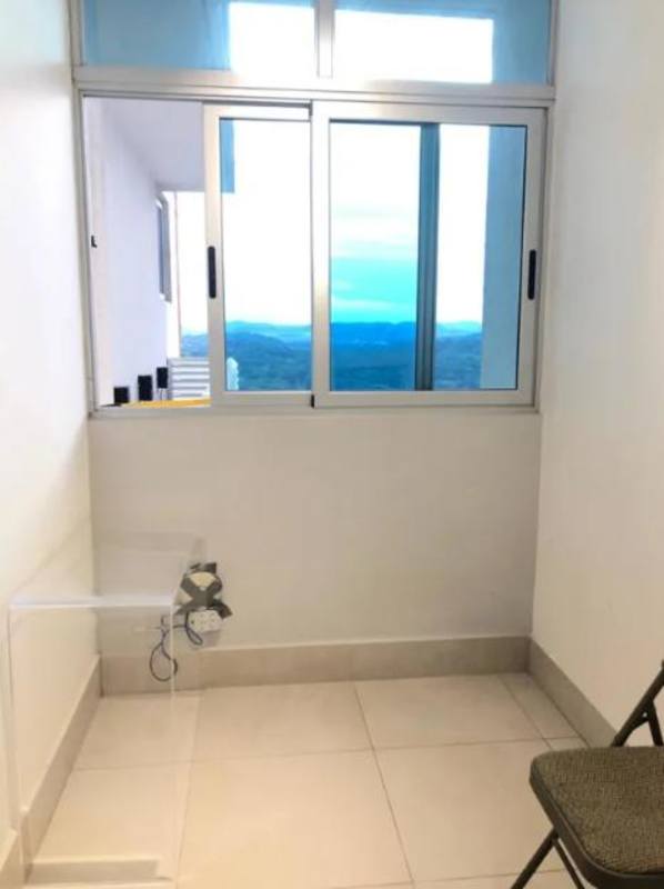 Bathroom with rain shower glass enclosure modern vanity PH Dos Mares Panama City