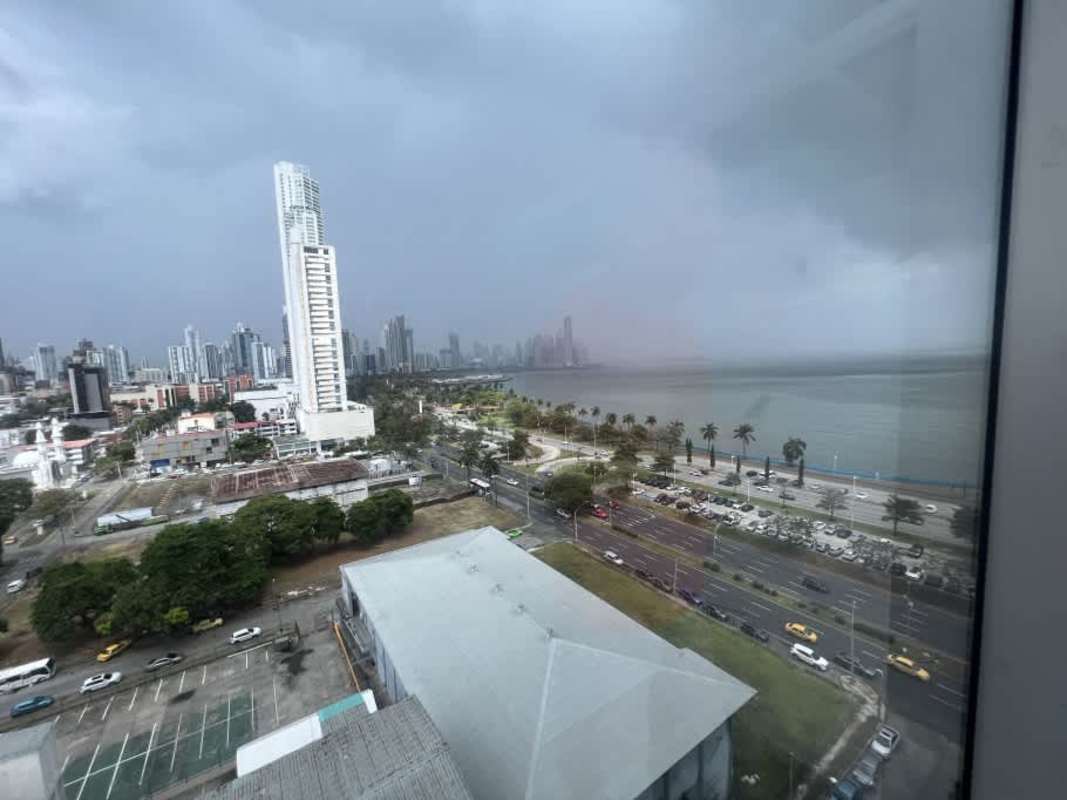 City skyline with cloudy sky and high-rise buildings PH BOC Panama view