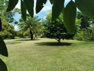 Outdoor brick barbecue grill rustic kitchen space villa in Coronado Panama for rent