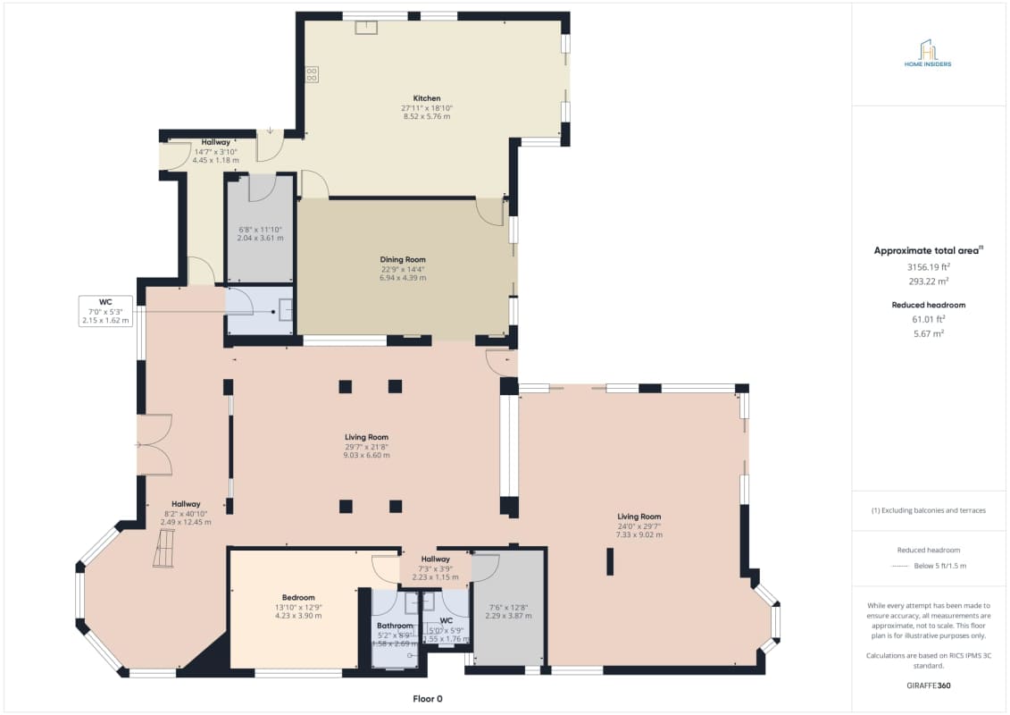 Curved staircase with stained glass windows in foyer of luxury mansion Island Estates Panama City