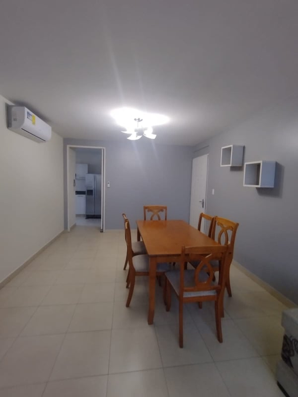 Kitchen equipped with refrigerator, oven, granite countertop in Torres de Versalles Panama