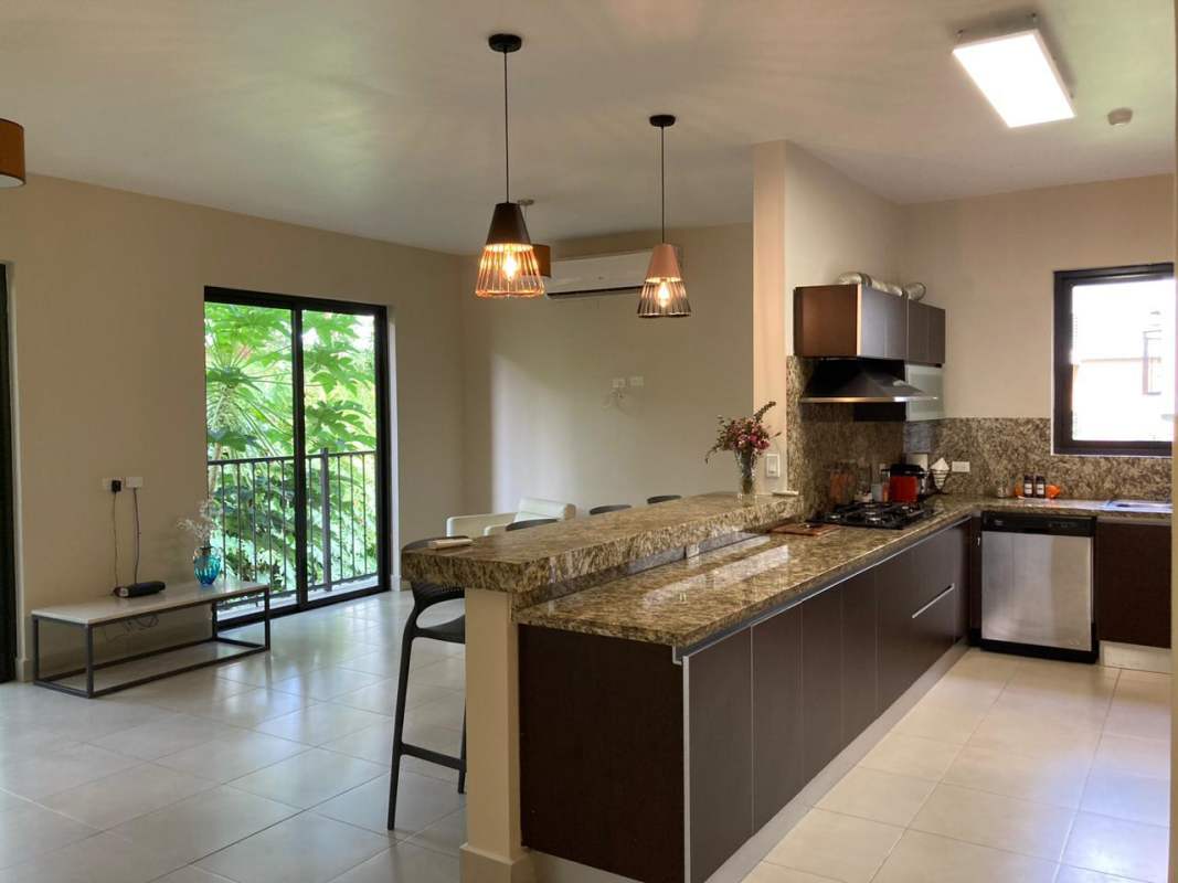 Granite kitchen countertops breakfast bar at PH Embassy Club Clayton Panama