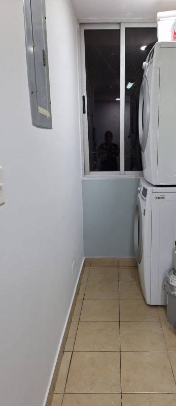 Balcony overlooking Panama City skyline from PH Parque Lefevre Sky Panama