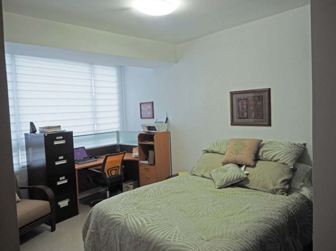 Panoramic city views from balcony in furnished 3BR apartment Elevation Tower Costa del Este Panama