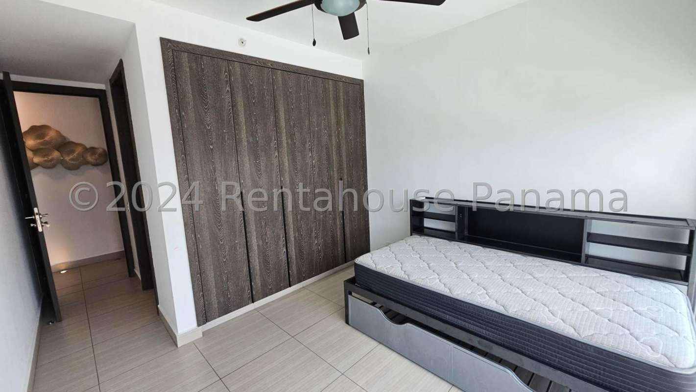 Bright open living room with city and ocean view large windows PH Asia Costa del Este Panama