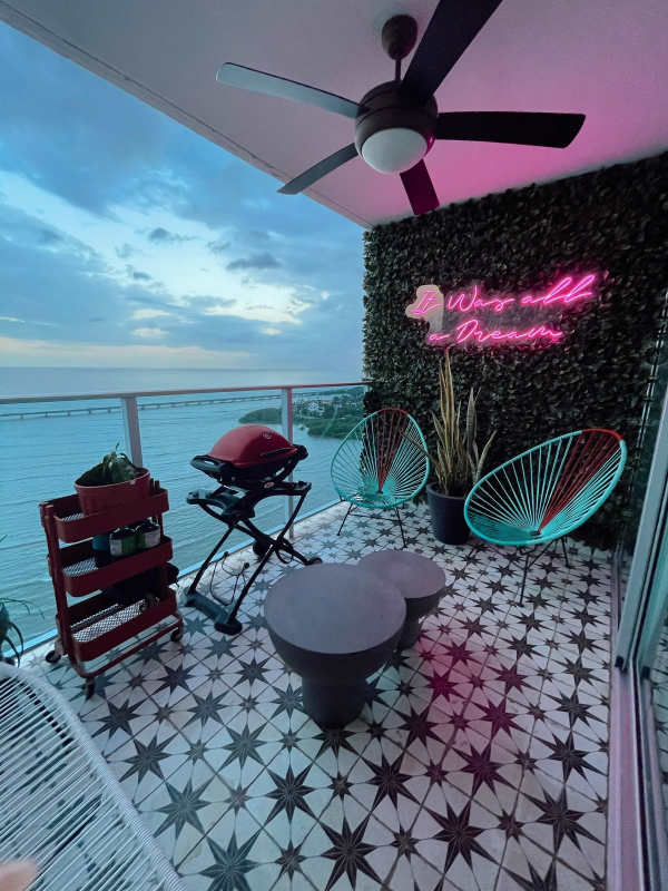 Main bedroom with large windows and Pacific Ocean view Panama