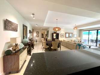 Open living dining with terrace access in Casa Real Paseo de las Casas Buenaventura Panama luxury condo for sale