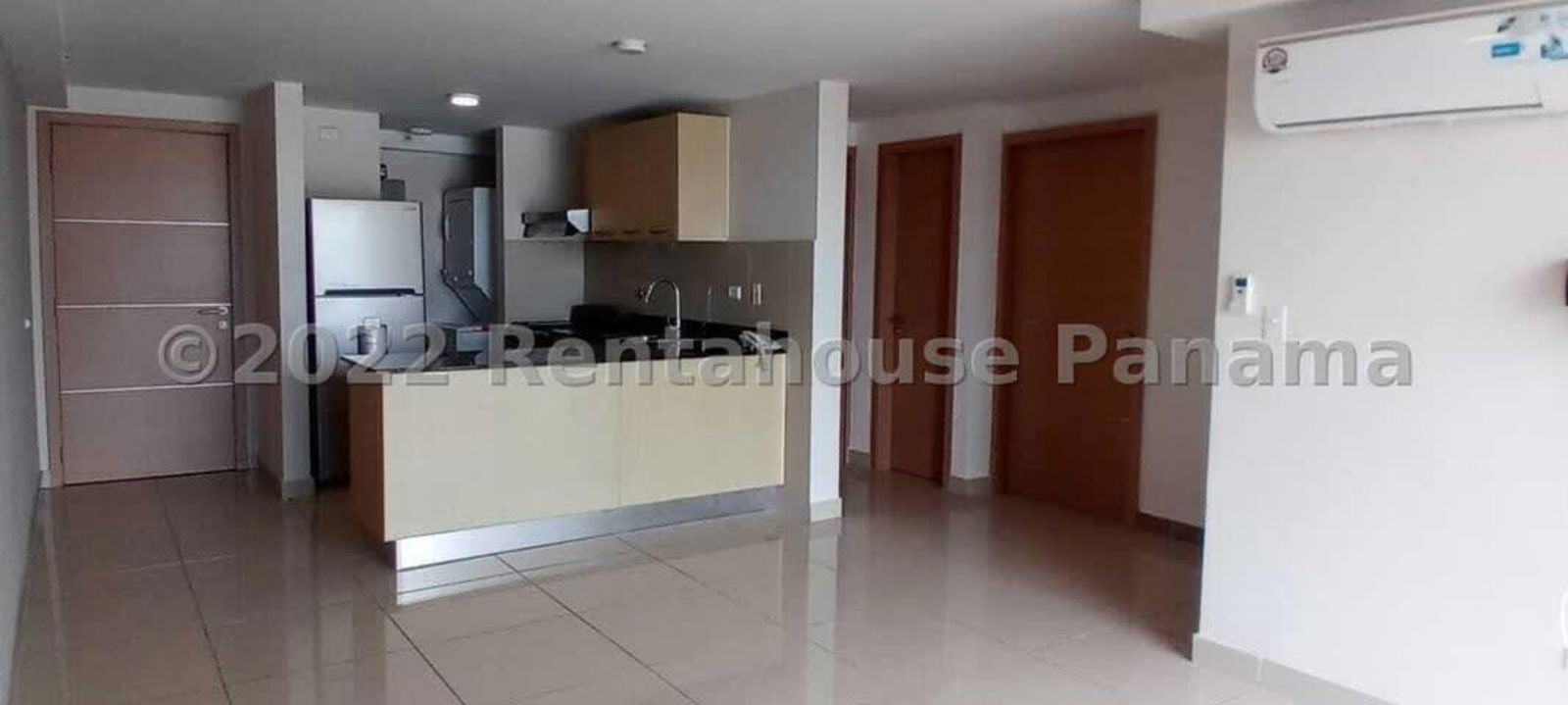 Modern kitchen and open living area apartment for sale in PH Park View Carrasquilla Panama