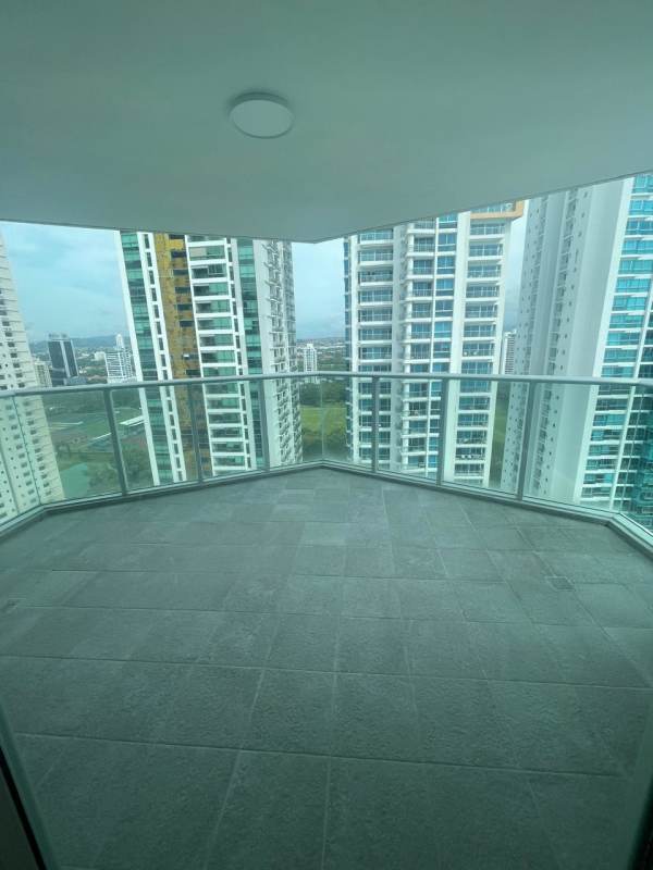 Corner balcony with skyline views PH Lumiere Costa del Este Panama