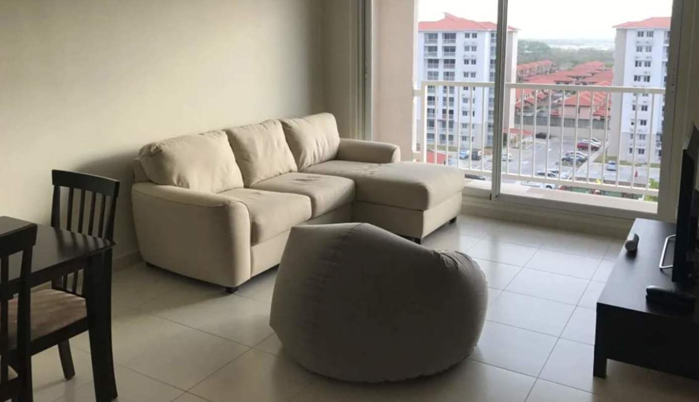 Bright living dining room with balcony access in Torres de Versalles Costa Sur Panama