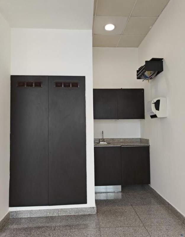 Minimalist workspace with window city skyline in PH Habitats Plaza Obarrio Panama