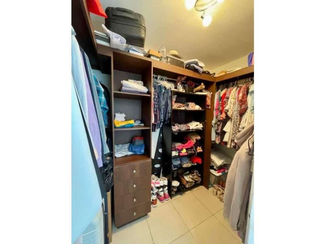 Built-in wooden closet with shelving and drawers PH Portofino Panama City