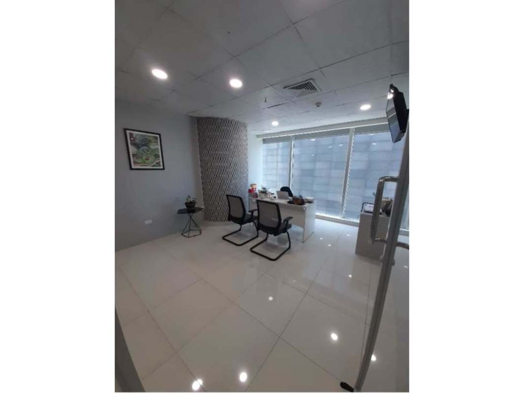 Private office or meeting room glass walls modern finish in Oceania Business Plaza Punta Pacifica