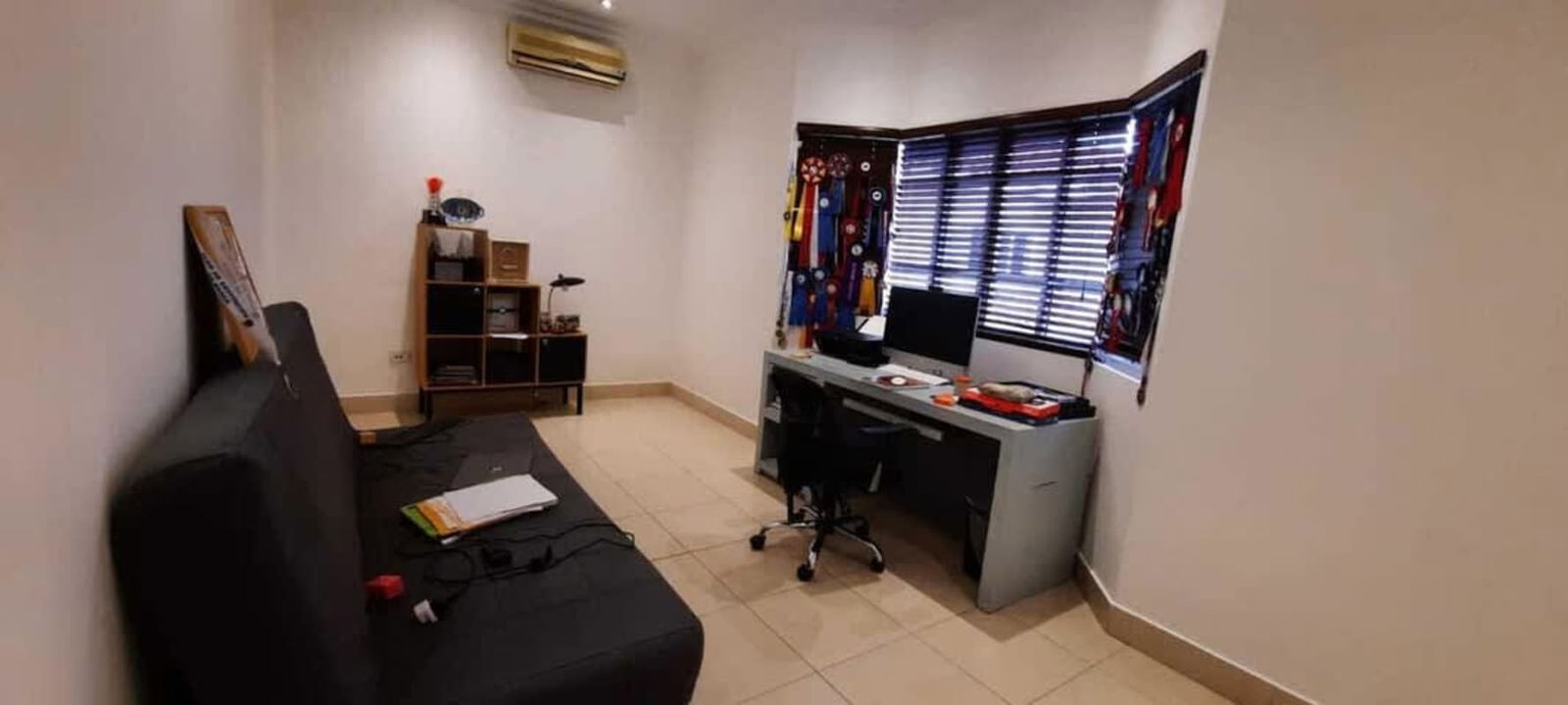 Spacious family lounge and movie theater room luxury home Costa del Este Panama