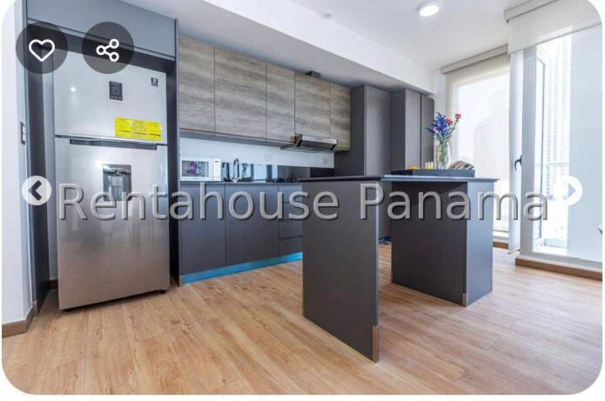 Modern open plan living and dining with window views PH Quartier Marbella Panama