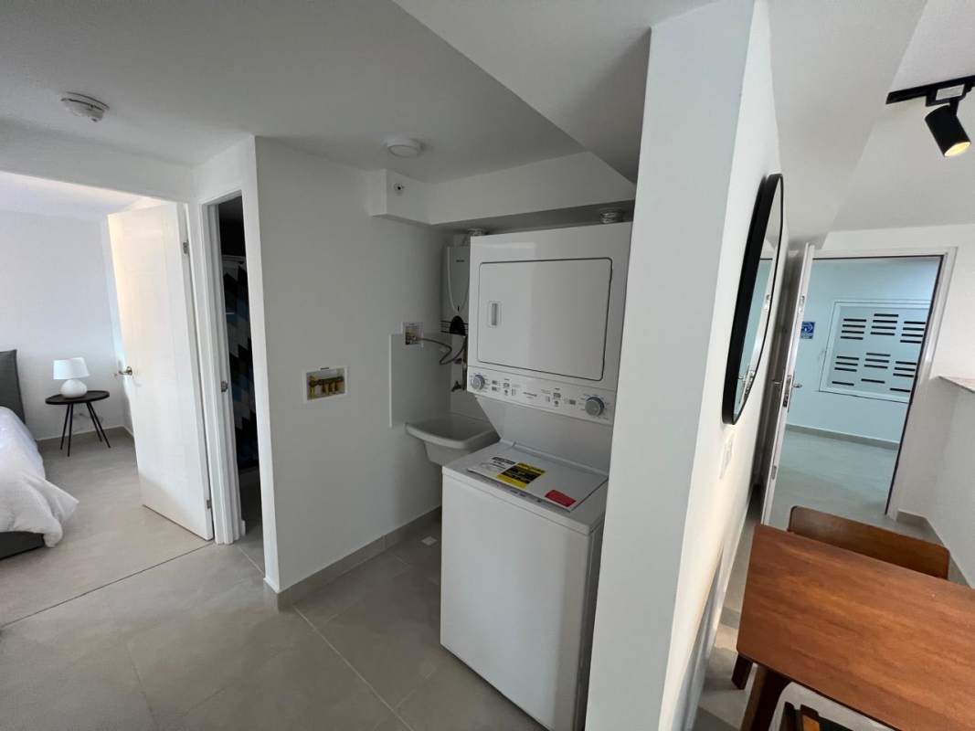 Laundry and multipurpose area with washer space inside Panama Viejo Residences apartment for rent Chanis Panama