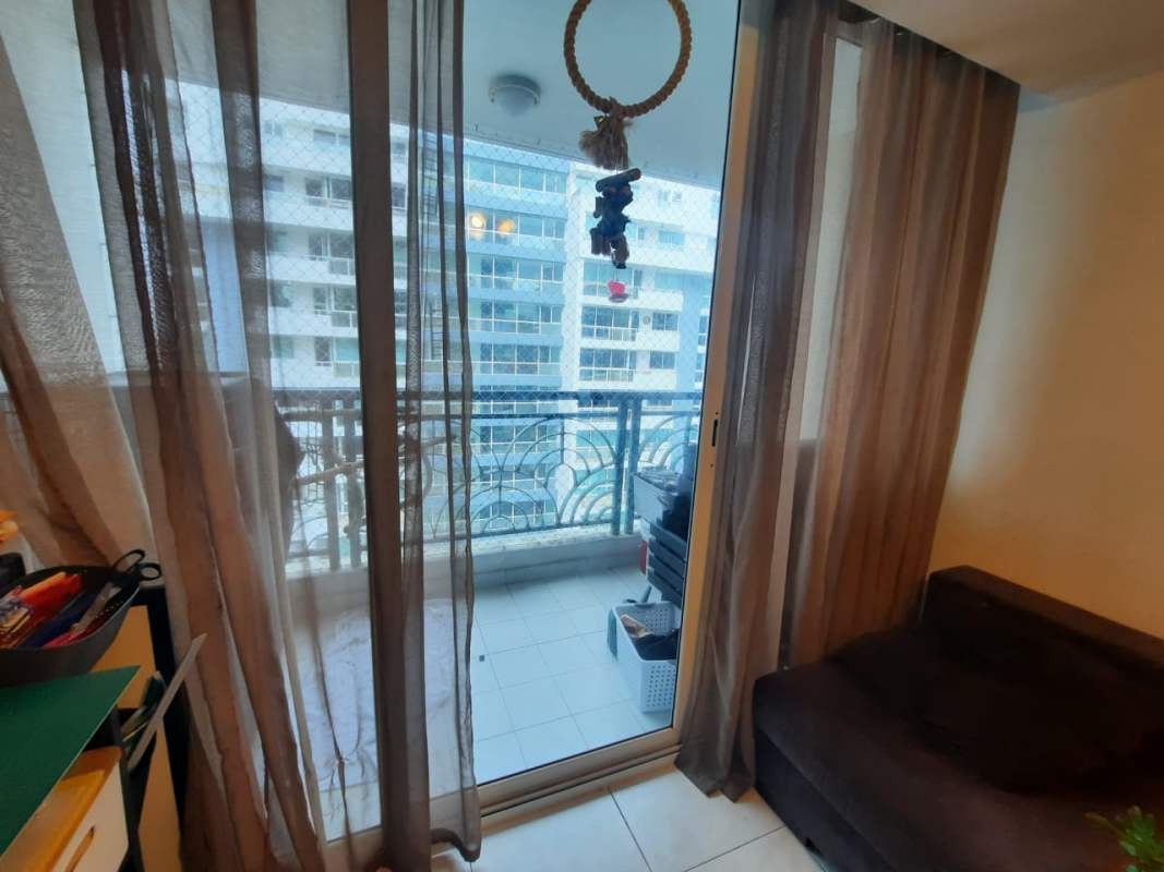 Bedroom with closet, ceiling fan, AC, Edison Park apartment for sale Panama