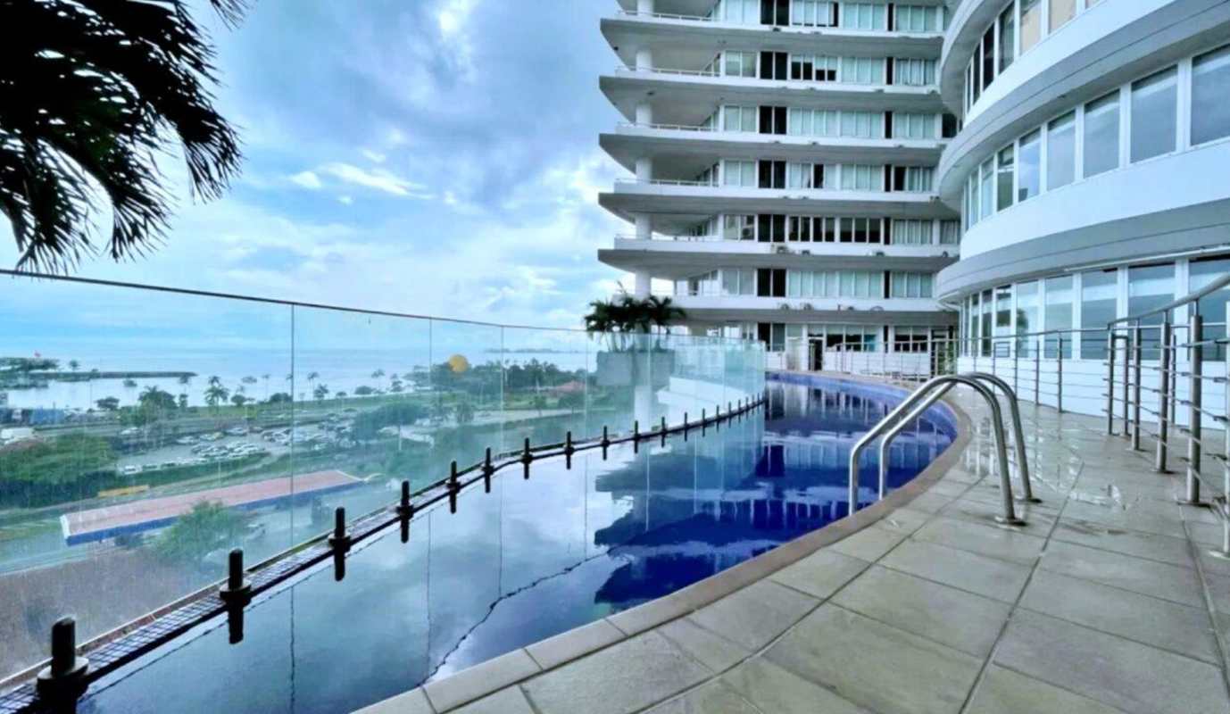 Luxury infinity pool with panoramic ocean views at PH Bicsa Panama City