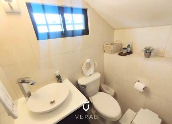 Modern kitchen with built-in cabinetry duplex house Costa Verde Panama