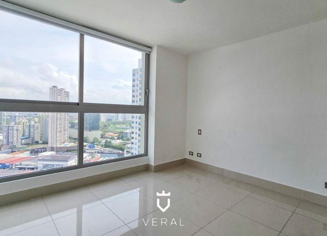 Luxurious bathroom with marble top vanity and glass-enclosed shower PH Bali Costa del Este Panama