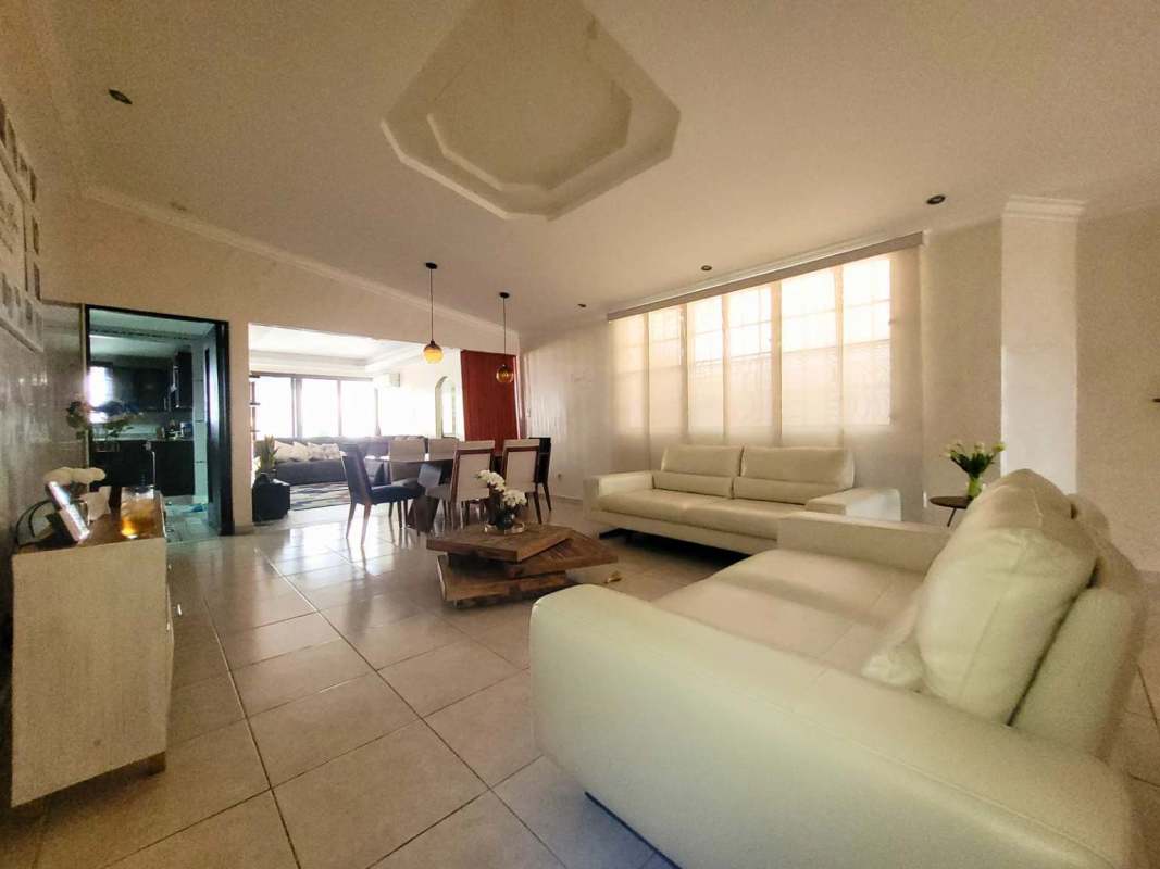 Spacious bright living dining area with modern decor in Brisas del Golf home Panama