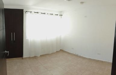 Equipped kitchen with cabinets, gas stove in Oropendolas rental Arraijan Panama