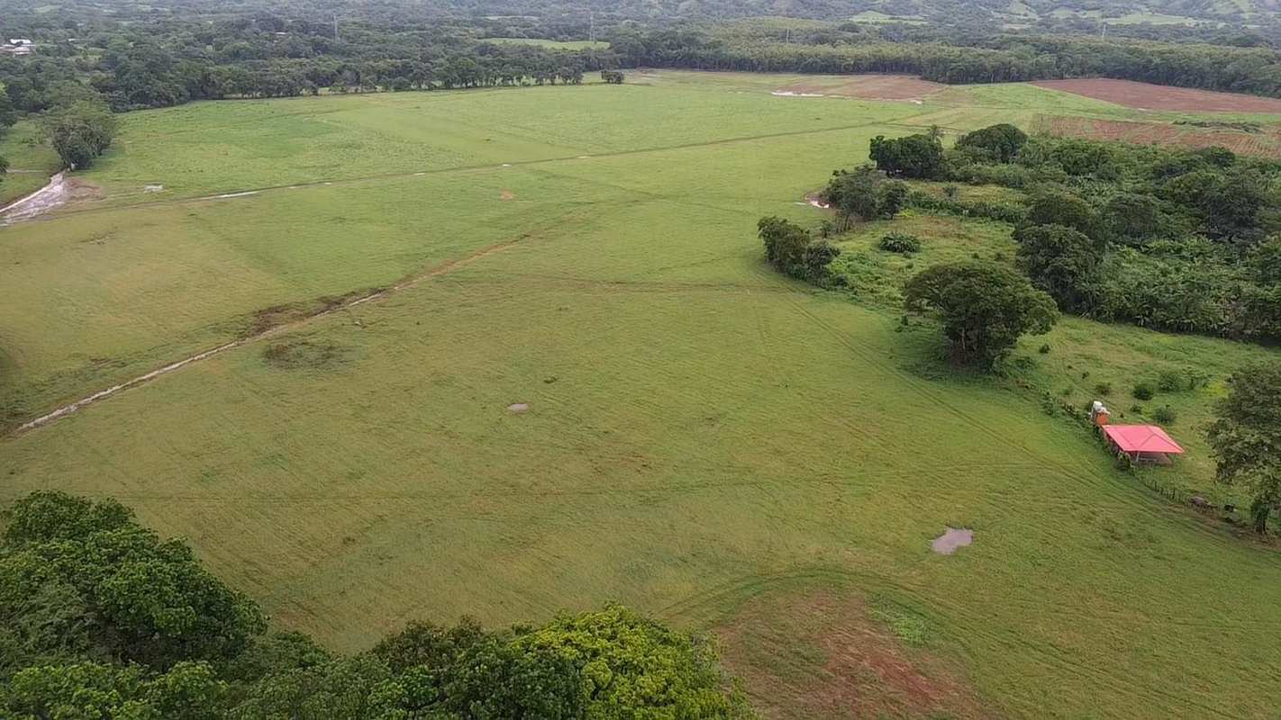 Large rural farmland with small structure and tree line Las Margaritas Chepo