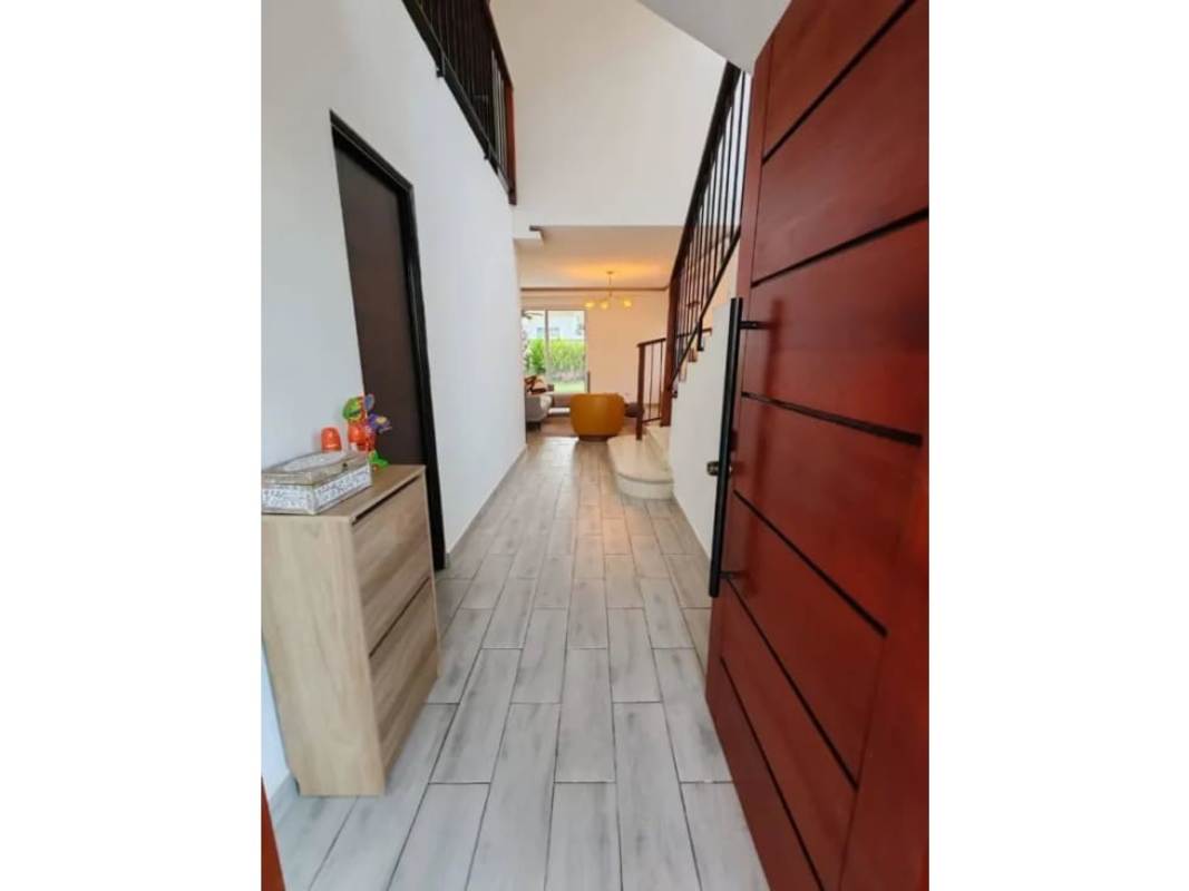 Furnished entrance hall and staircase with modern design luxury villa for rent Panama