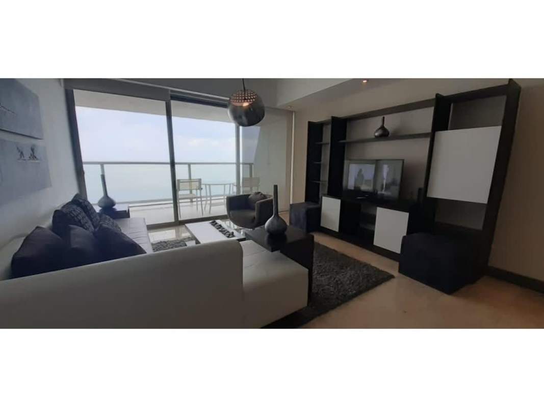 Kitchen with granite counters and appliances in PH Ocean Club Panama