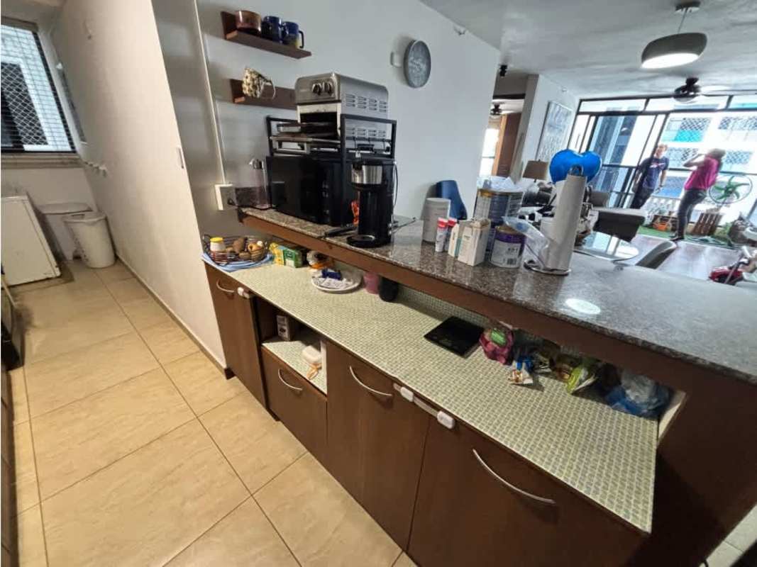 Outdoor playground with slides and garden area at PH Terrazas del Rey Condado del Rey Panama