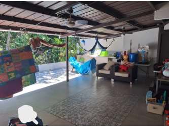 Spacious furnished living room with AC in Villa de las Fuentes house for rent Panama City