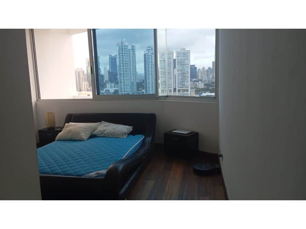 Wardrobe space and dog visible at doorway bedroom in PH Infinity Tower Panama City